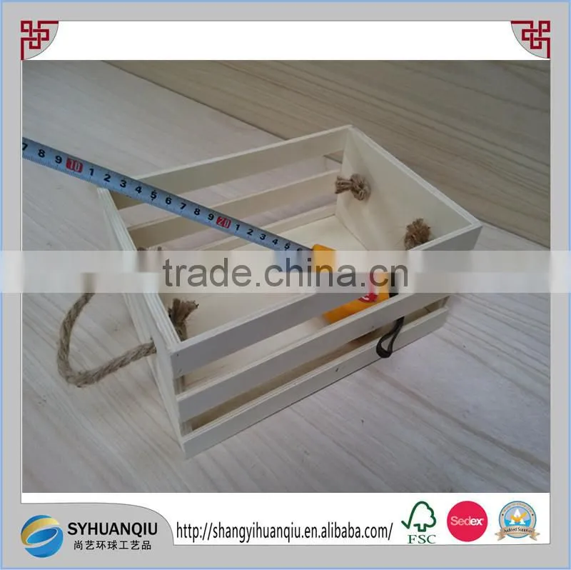 Shabby Chic And Reclaimed Wood Material Wooden Apple Crate For Sale-cn
