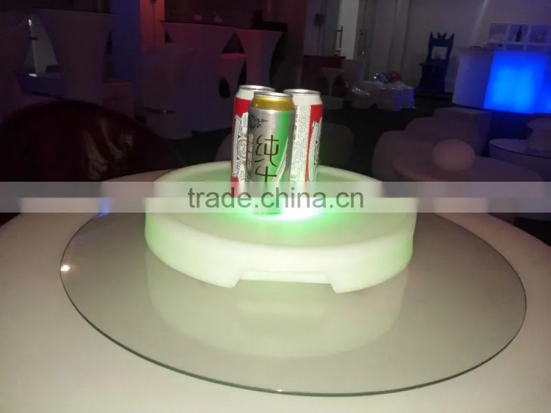 RGB 16 colors changing portable luminous tray with led light
