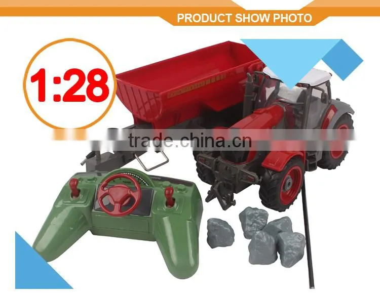 Newest products!1:28 4 Channels R/C farm tractor RC Toys, RC car