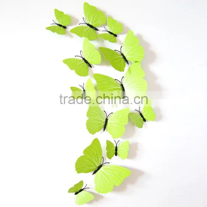 Butterfly cut out pattern removable home wallpaper Art DIY kids room decoration 3d wall stickers