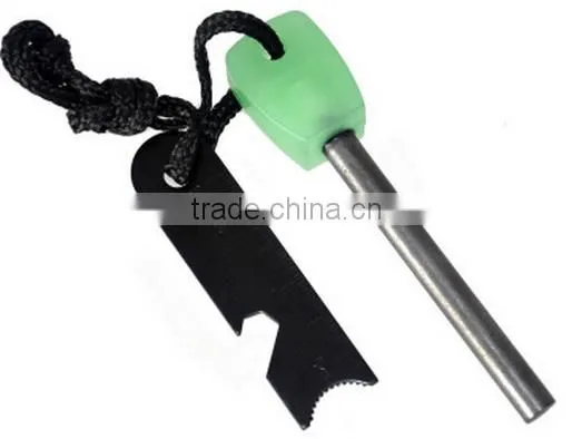 Luminous multifunction outdoor light-emitting large flint play poker fire starter