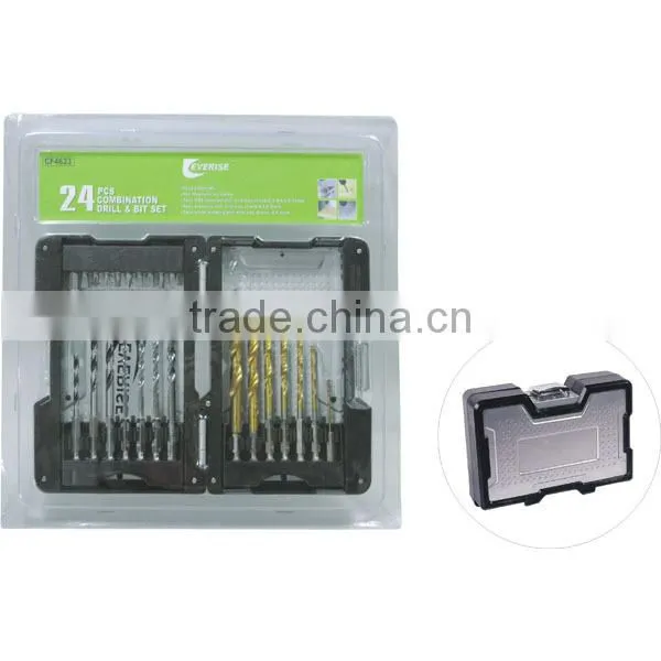 24 pieces HSS Hex Shank Drill Bits
