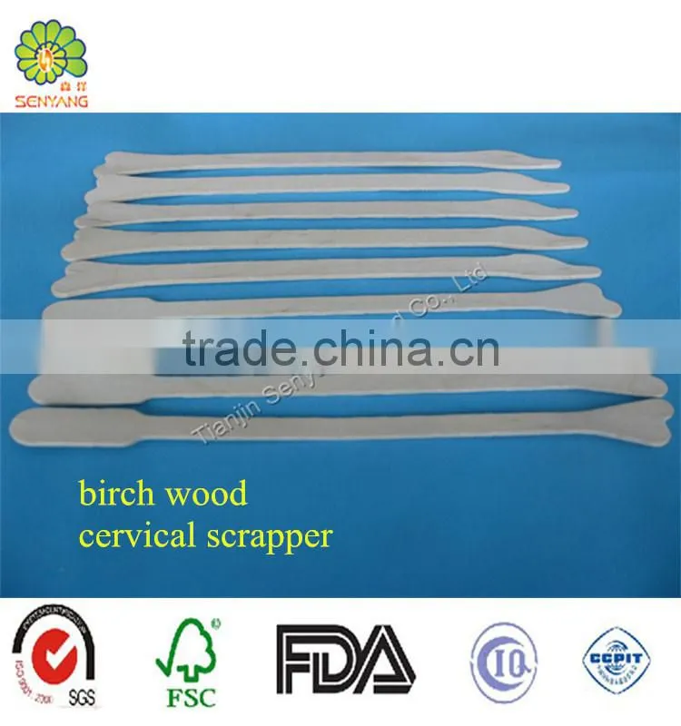 sterile disposable tongue depressor wooden light using