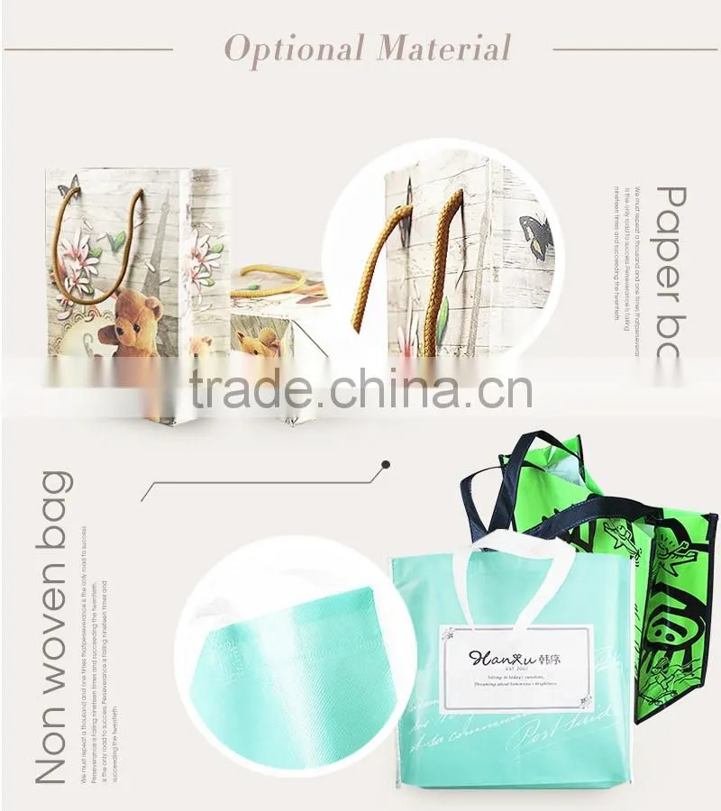 Custom Printed Paper Shopping Bag With Paper Handle
