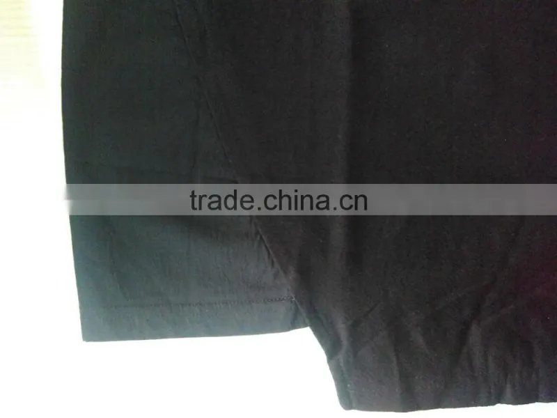 GZY Guangzhou stock lots wholesale linen joint irregular t-shirt for man