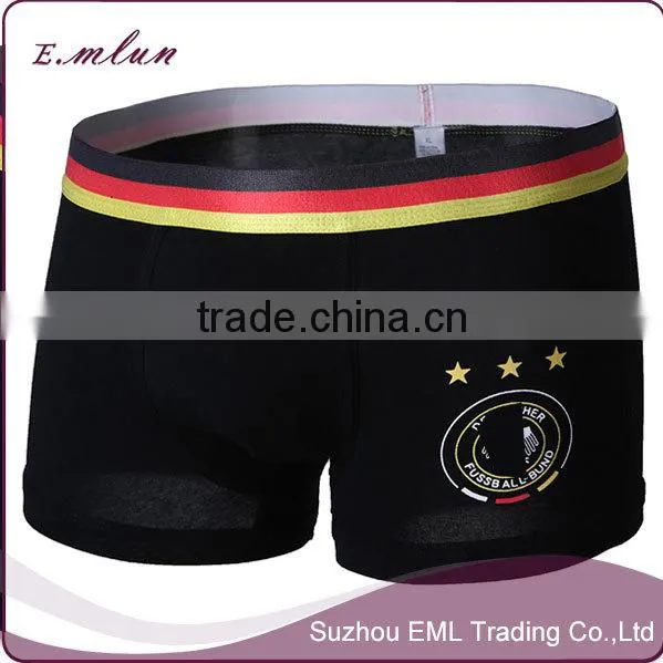 men new design football printed seamless cotton/modal underwear/men boxer shorts