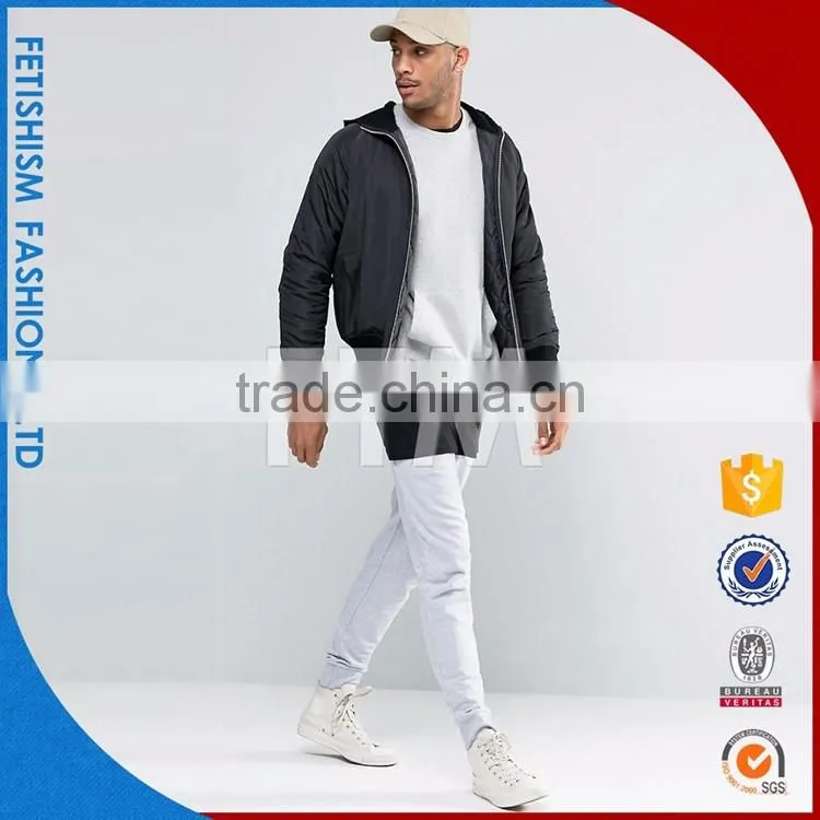 Newest OEM service fluffy black jacket