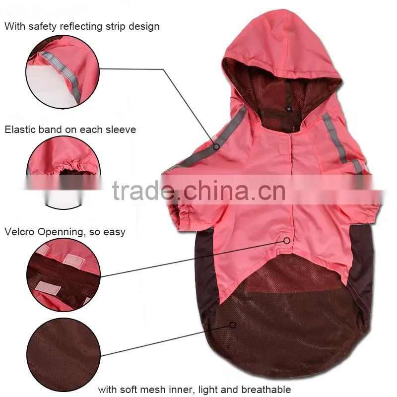 Redhill Pet Raincoat Waterproof large Dog Raincoat for sale