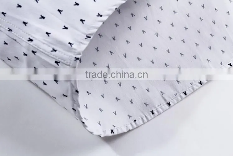 Alibaba long sleeve man's dress fashionable Printed work cotton uniform elongated t shirt