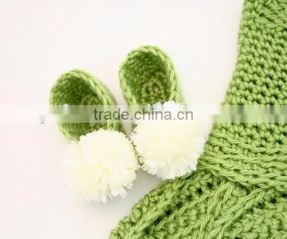 Fashion Kids Party Wear Baby Girl Crochet Sweater Dress Set
