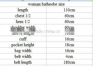 Super Soft Cute Printed Polar Fleece Women SPA Bath Robe With Belt&Pocket