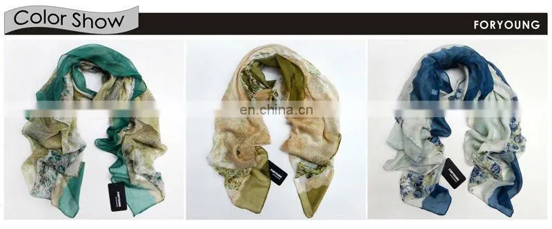 circle printed fashion big dots scarf
