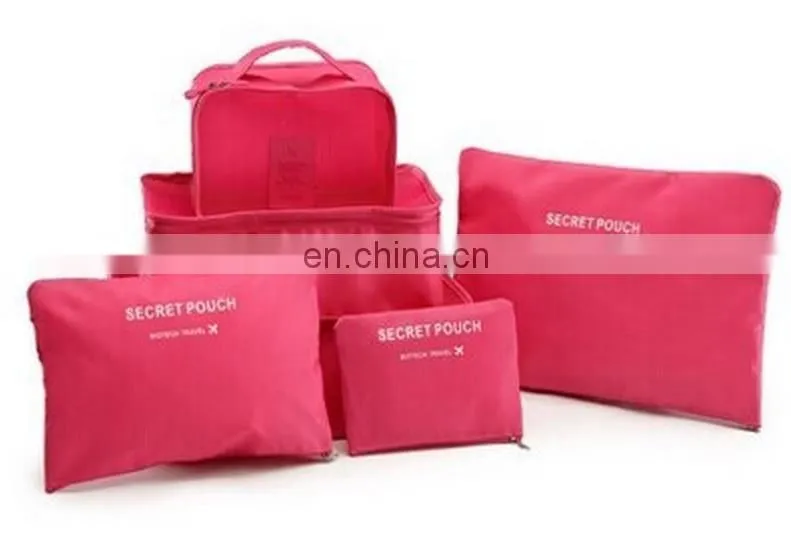 6pcs set Waterproof Travel Organizer Storage Box