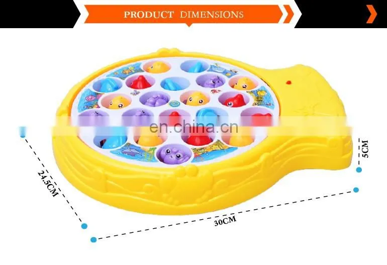 hot selling 2017 electric magnetic battery operated fishing game baby toy with music