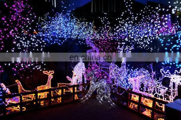 LED merry christmas star string lights LED train string light