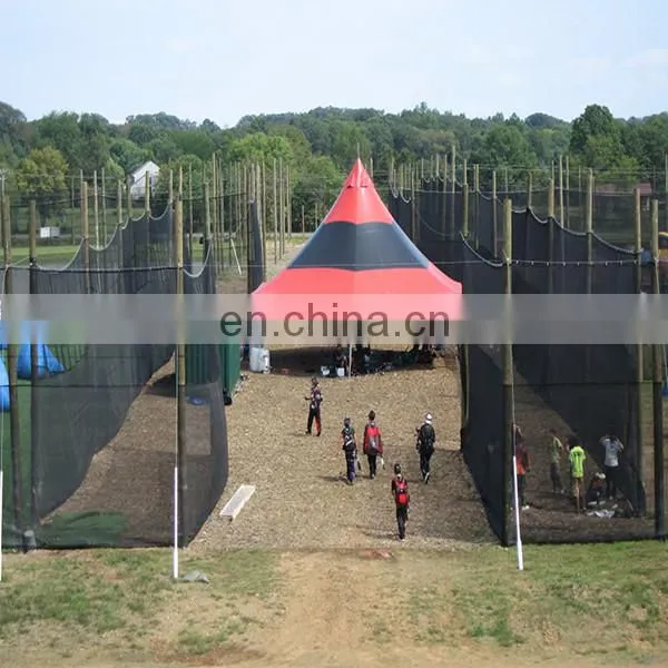 High Strength HDPE material paintball netting with UV addition