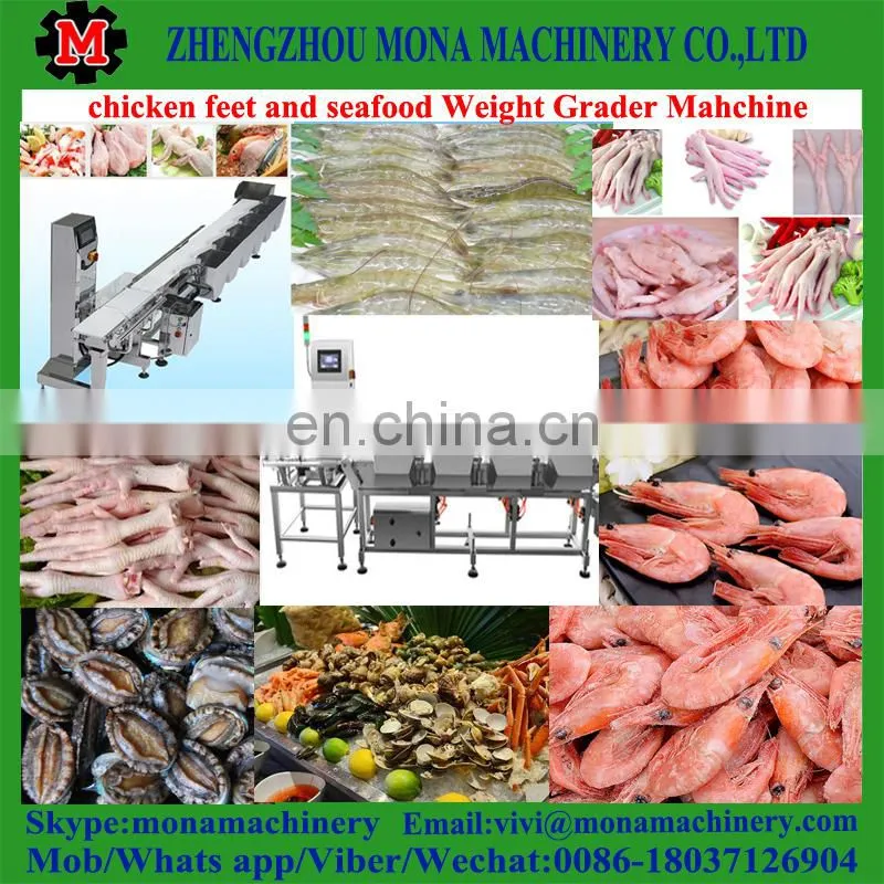 Factory price Seafood Processing Line Prawn Grader Shrimp Washing Grading Machine sorting machine