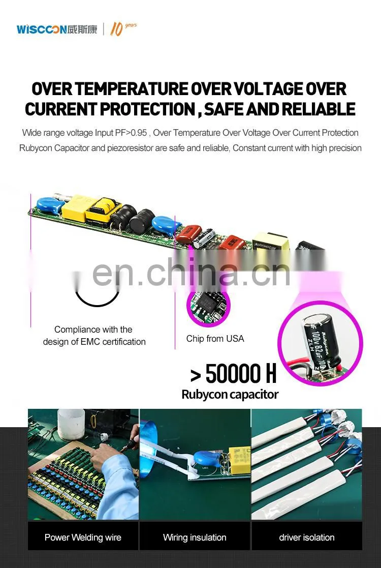 ecg ccg ballast comptable LED tube light