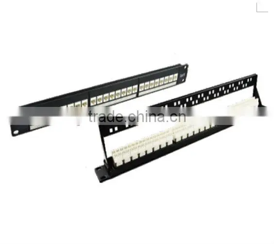 24 Port Cat6 fiber optic Patch Panel