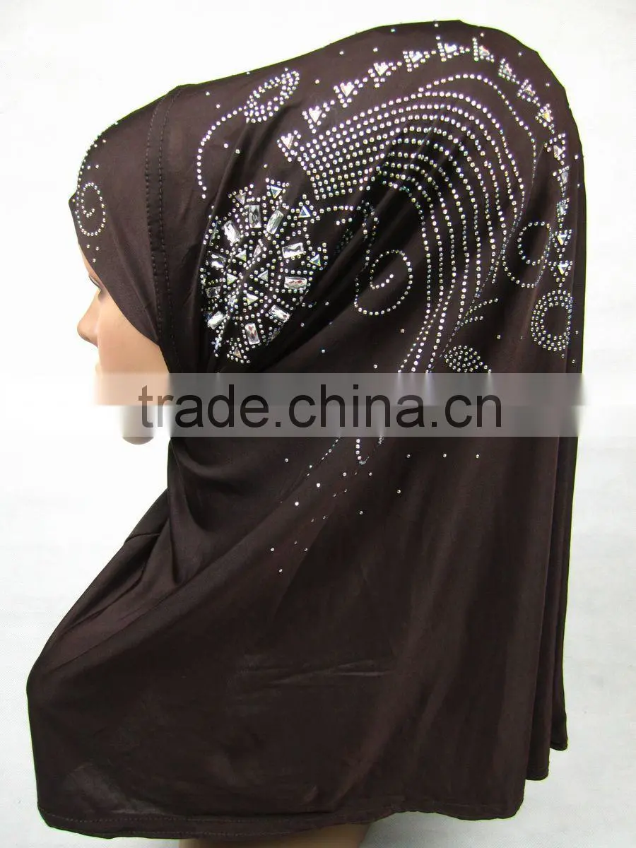 A236 Newest design fashion beaded muslim hijab