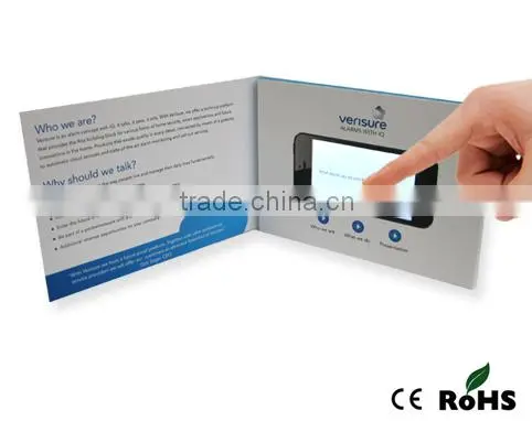 Most popular video postcard handmade video brochure card