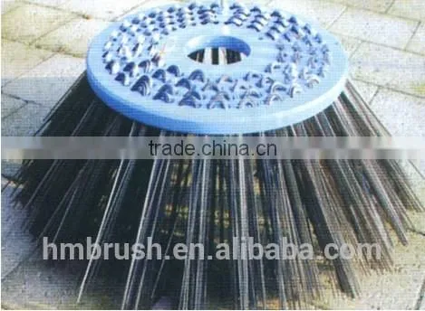 sweeper machine parts plastic plate steel wire side brush