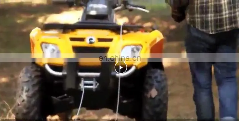 4000 lbs 12V/24V Electric Winch With Wire Cable Water Resistant Remote Control ATV/UTV Suitable
