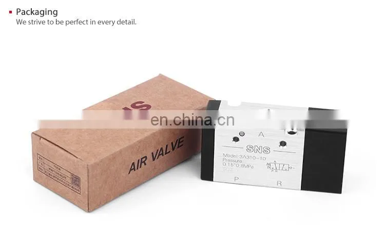 SNS 3A series two-position three-way industrial solenoid pneumatic air exterior control valve