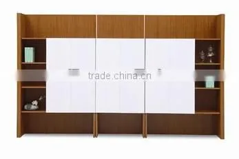 2015# Modern cabinet wooden bookcase with doors KF-B09
