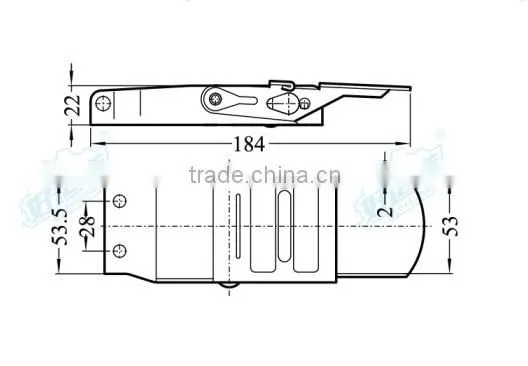04705 Overcentre Buckle Fixed goods and cam buckle