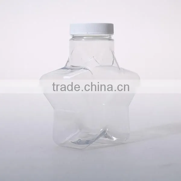Mini Special Star shaped plastic candy bottles manufacturer
