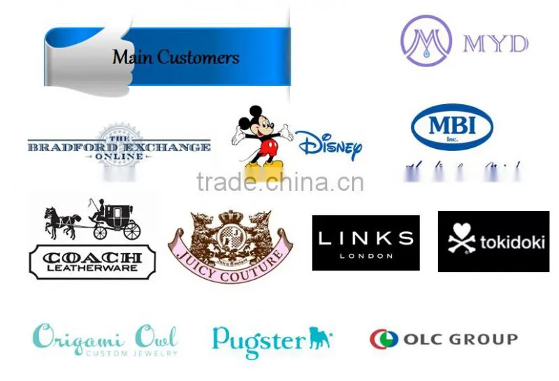 Fashion DIY charms bracelets with kinds of metal charms