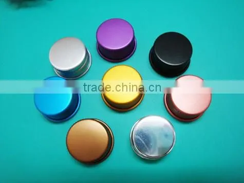 Aluminum embossing cap,Aluminum screw cap with engrave logo