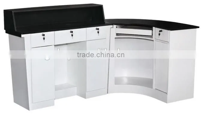 Top quality hair salon equipment cheap beauty salon check out reception wooden checkout counter