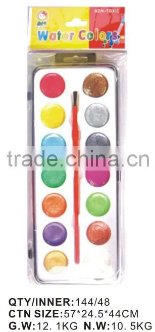 TARGET audited supplier,damp-dry metallic watercolor set