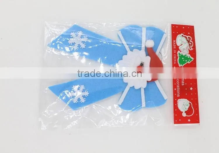 New Year Ornaments Santa Claus Supplies Christmas Trees Decoration Bowknot Pendant Dropshipping