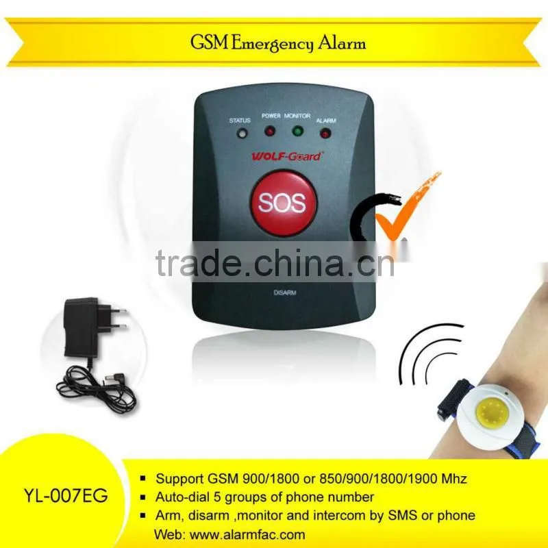 Emergency Calling panic wristband button alarm accessories