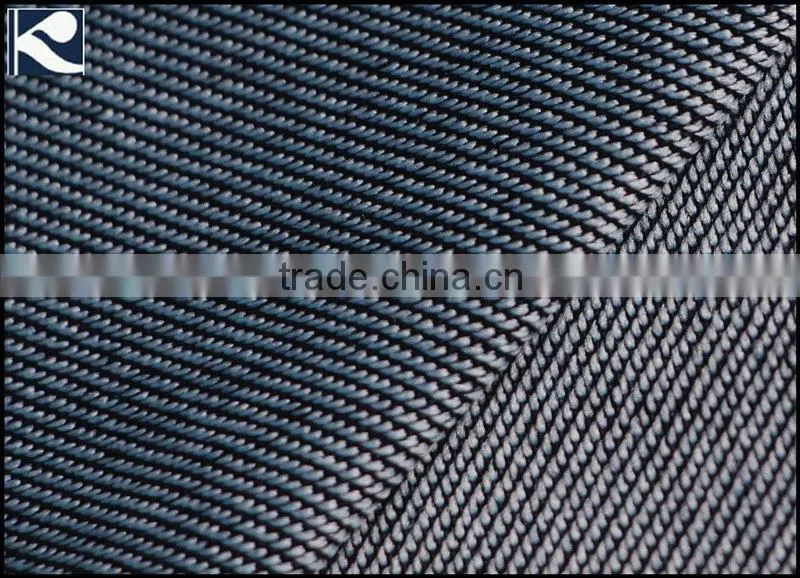 indigo dyed cotton polyester knitting denim