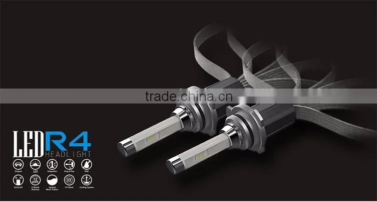 B-deals 12 months Warranty energy saving R4 H4 9005 9006 9012 5202(H16) rocket type car led headlight
