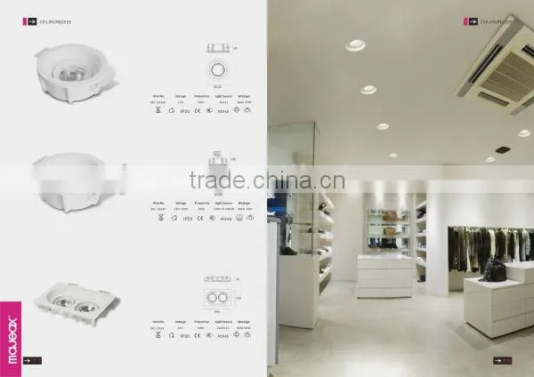 Recessed Gypsum Plaster ceiling profile