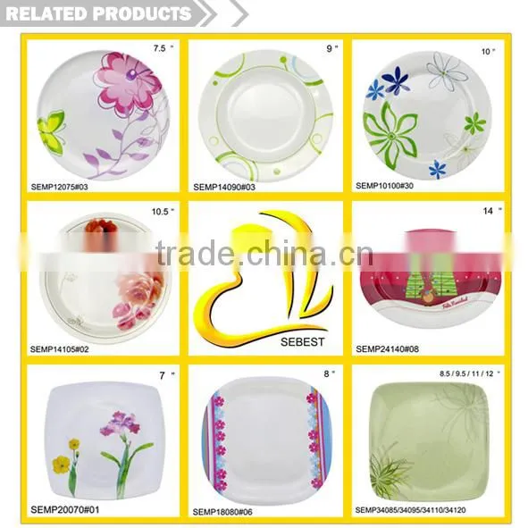 cheap quality assurance melamine plate christmas dishware