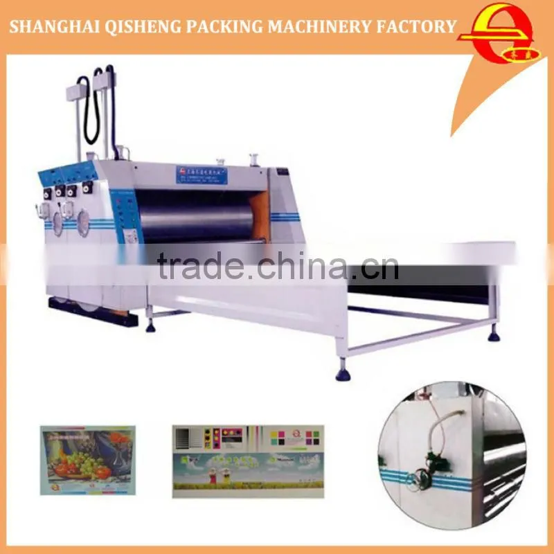 Automatic corrugated paperboard carton box flexo printing machine