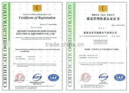 10KV sealed type amorphous core oil transformer three phase