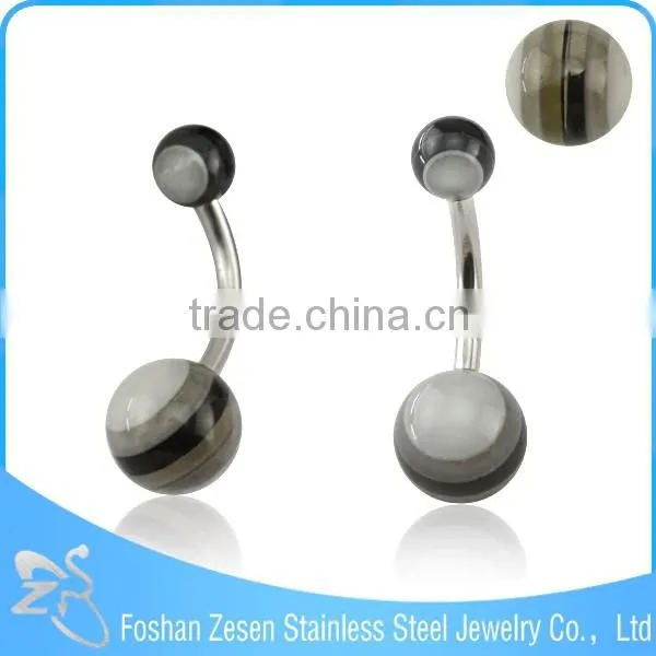 Colorful Belly Button Navel Rings Titanium Belly Rings Resin Belly Rings