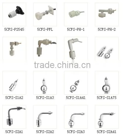 PP material vertical liquid water magnetic float level switch sensor 5CFS-1045-1A