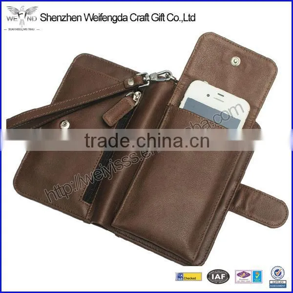 New Design Fashion Leather ID Card Holder With ID Window