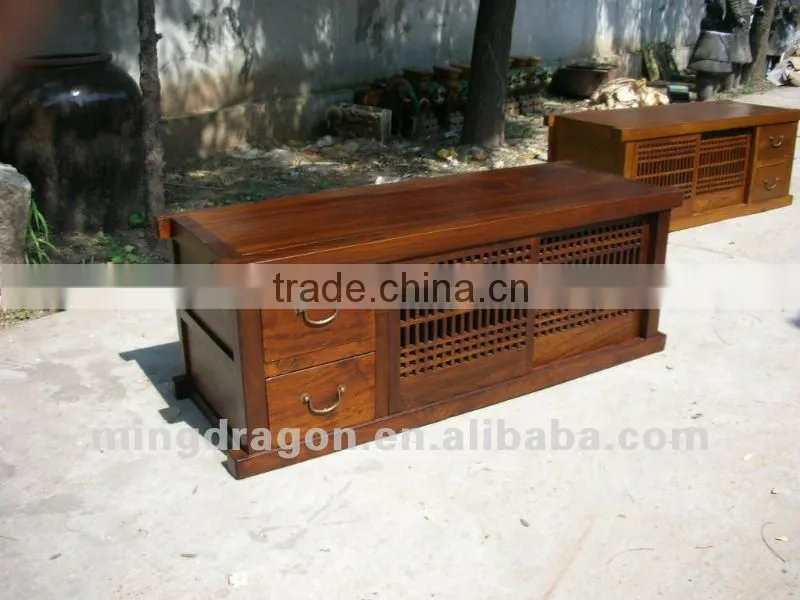 Chinese antique furniture Elm Wood Beijing Modern Two Door Two Drawers Cabinets