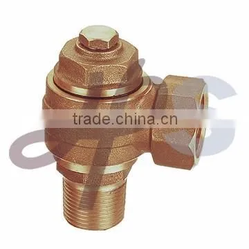 Gunmetal bronze male NPT swivel type metal ferrule valves