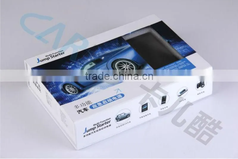 5 in 1 Li polymer 12V multifunction car jump starter battery+power bank+LED light CE certified