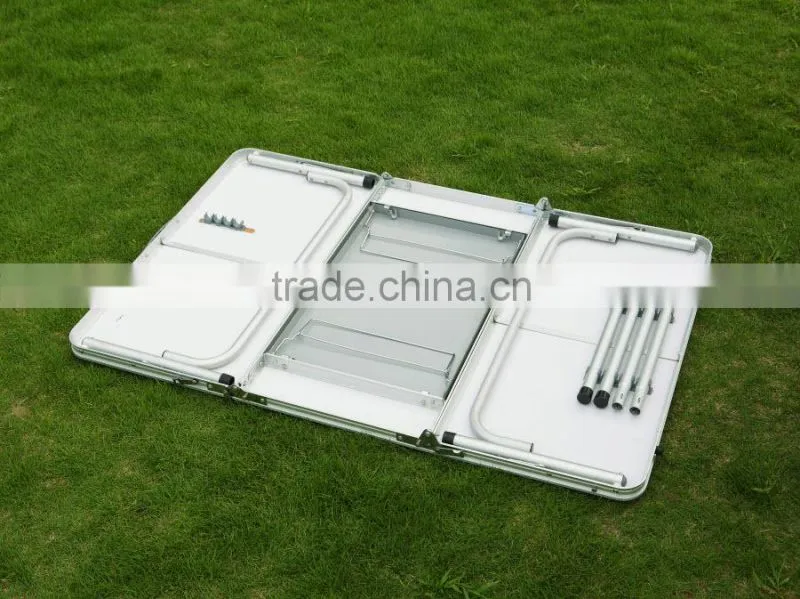 Korea brushed silver handy garden folding picnic table